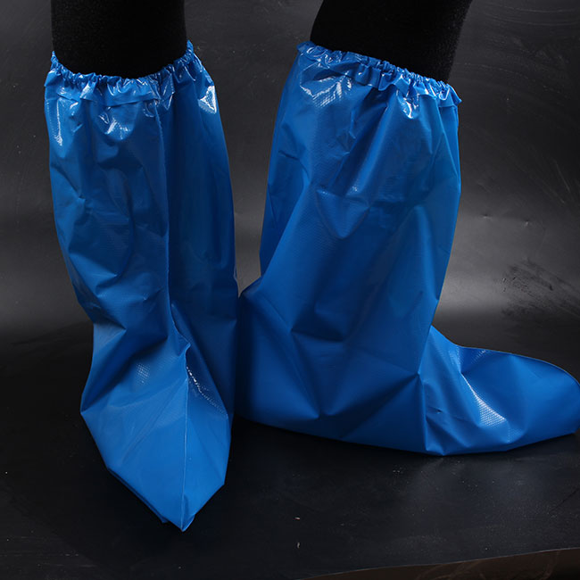 Capas de sapato descartáveis ​​à prova d'água com cordão PE Capas de sapato para dias chuvosos ao ar livre